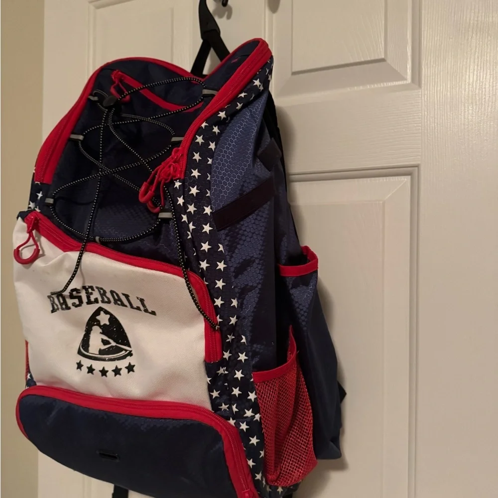 Boys USA Red,White, and Blue Baseball Bag